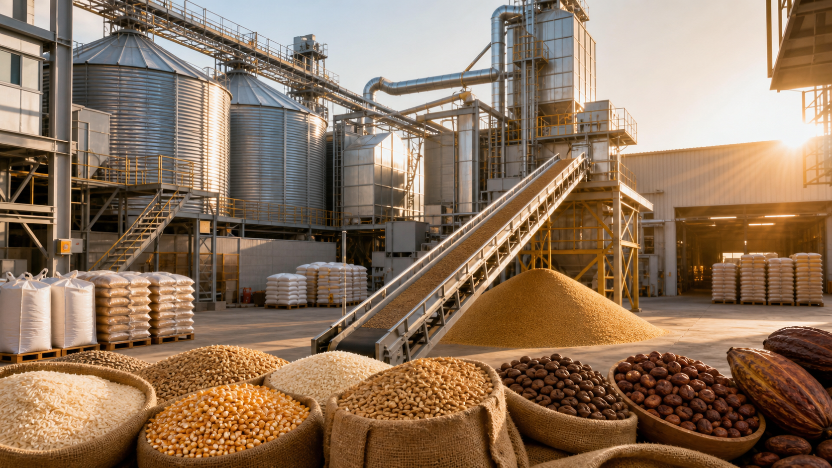 Agricultural commodity processing facility