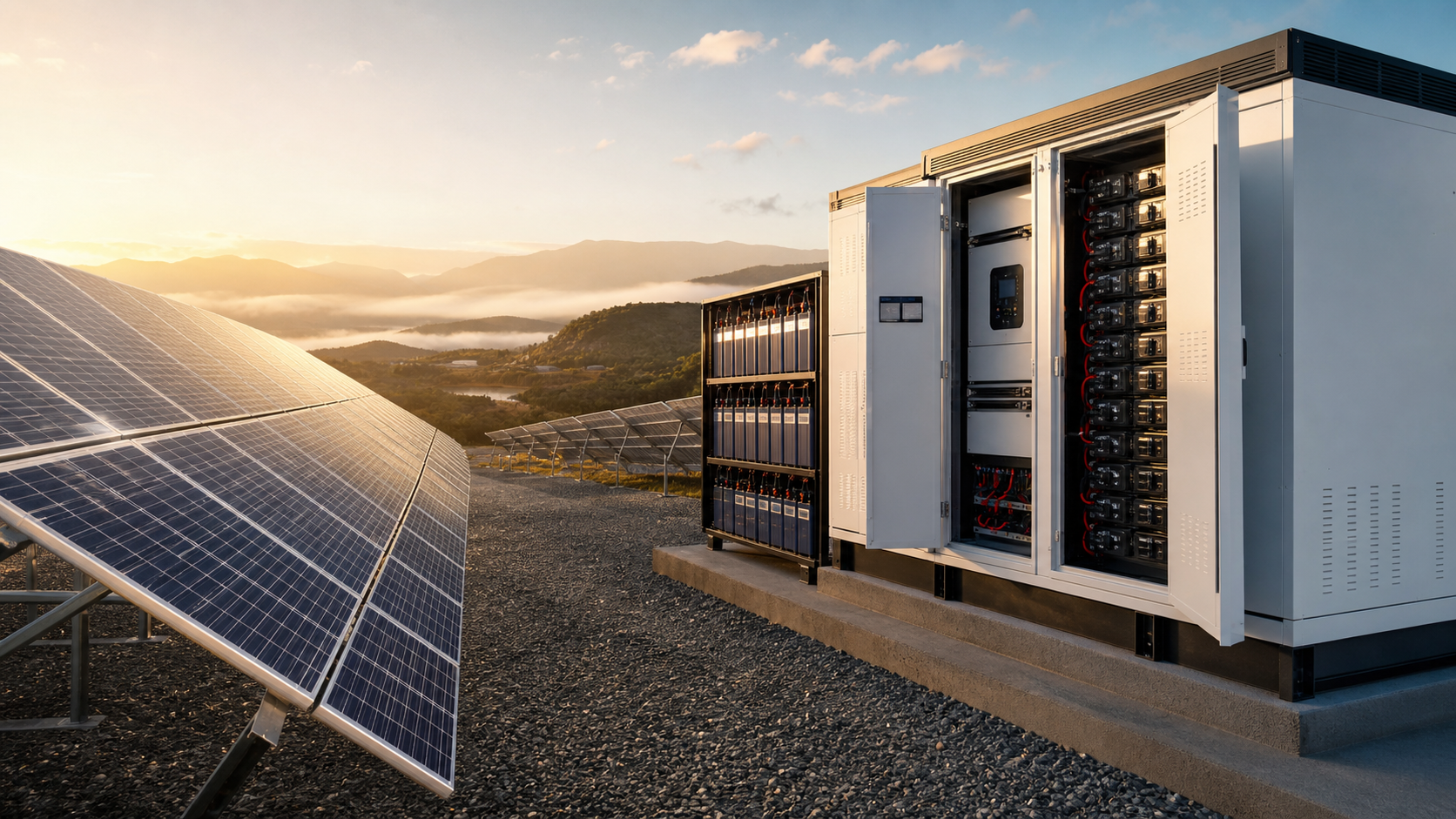 Solar energy and battery storage project